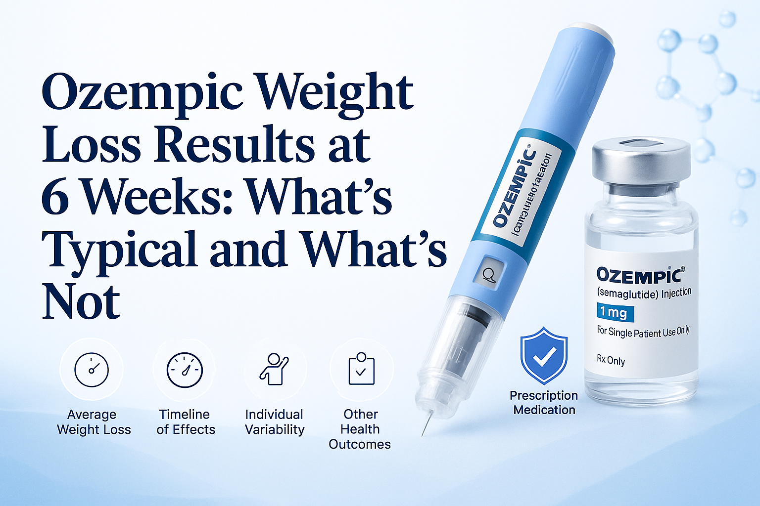 Ozempic Weight Loss Results at 6 Weeks: What’s Typical and What’s Not